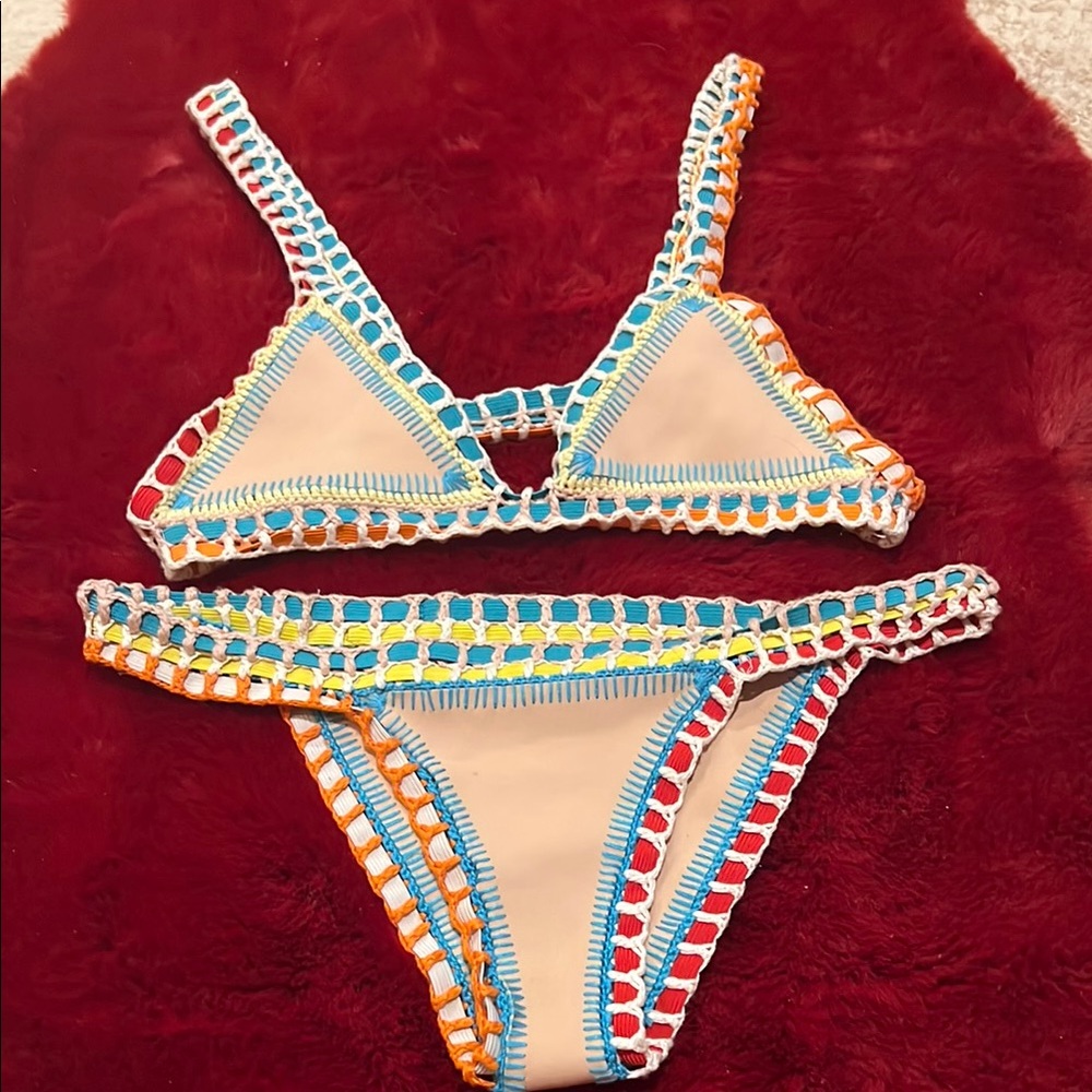 KIINI Multicolor Crochet Bikini Set